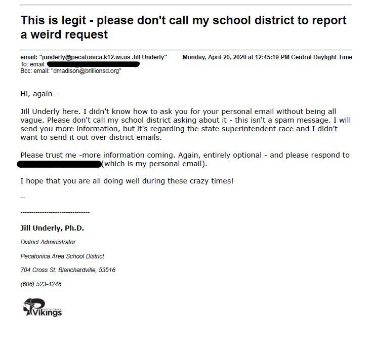 Underly email 2